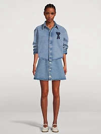 Ami de Cœur Cropped Denim Shirt