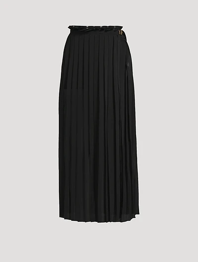 Pleated Maxi Skirt