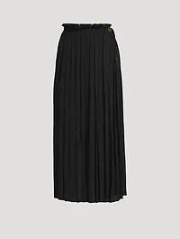 Pleated Maxi Skirt