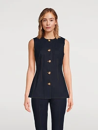 Tani Kick-Flare Denim Trousers