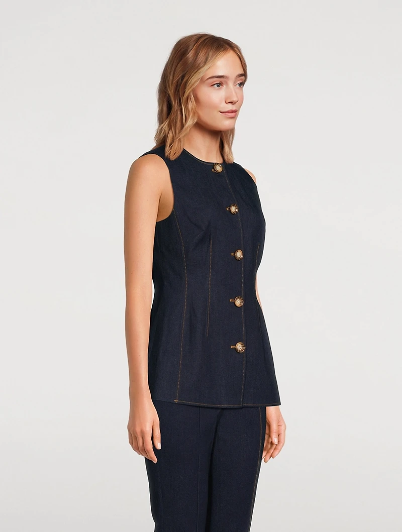 Tani Kick-Flare Denim Trousers