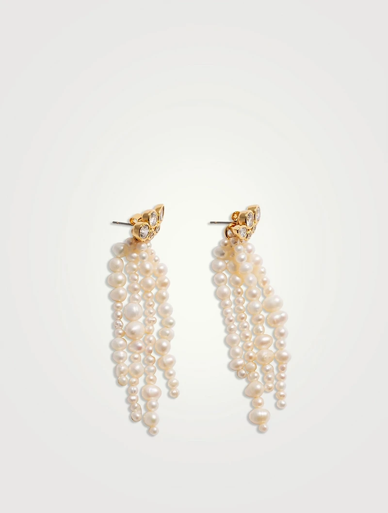 Pearl Tassel Earrings