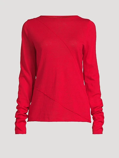 Panelled Knit Top