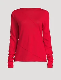 Panelled Knit Top