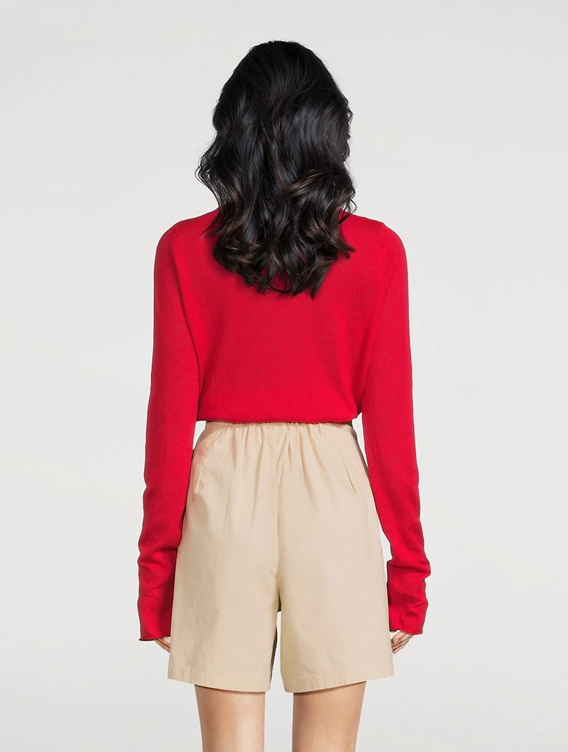 Panelled Knit Top