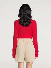 Panelled Knit Top