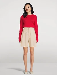 Panelled Knit Top