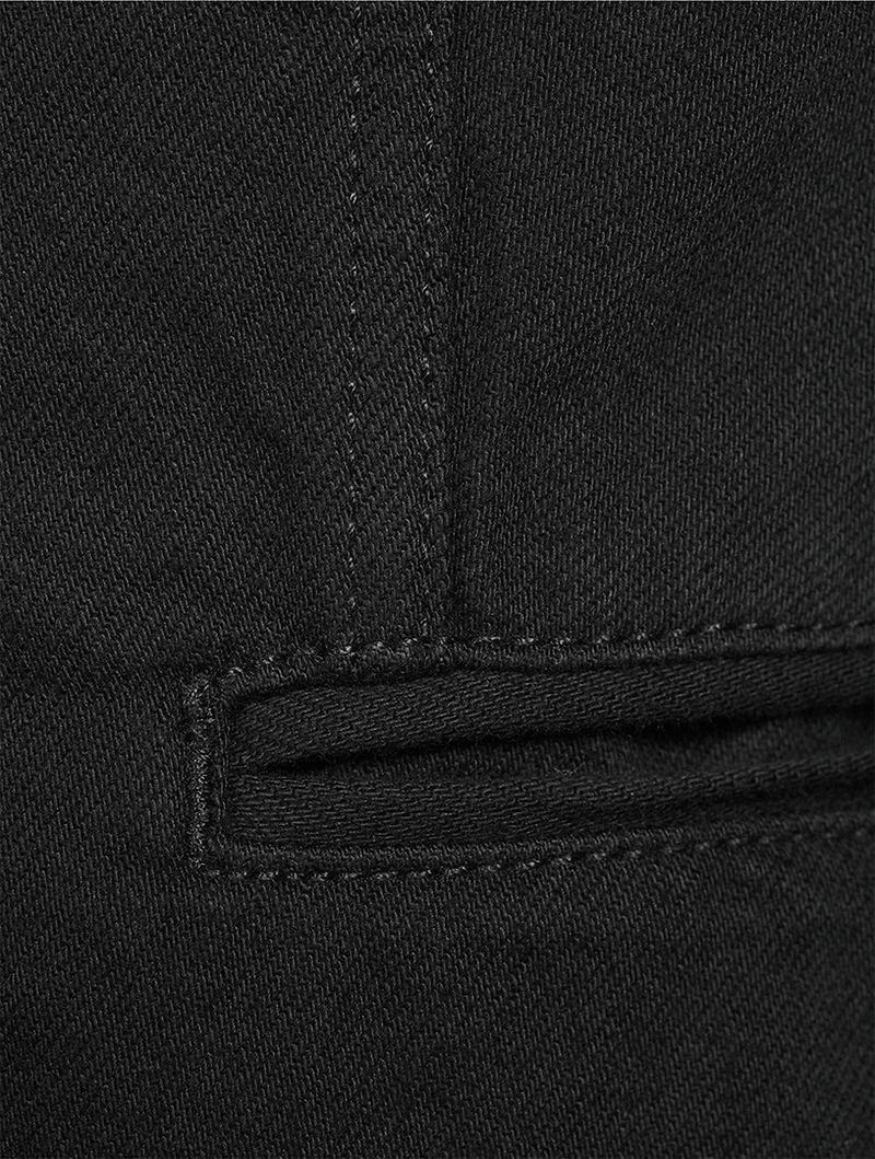 Frayed Denim Blazer