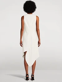 Asymmetric Knit Midi Dress
