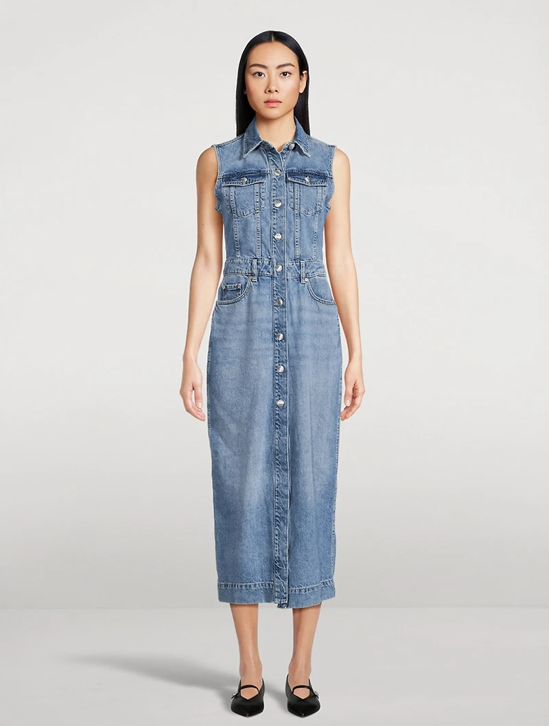 Vika Denim Shirt Dress