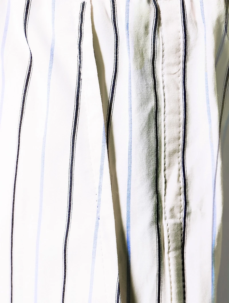 Double-Stripe Poplin Shorts