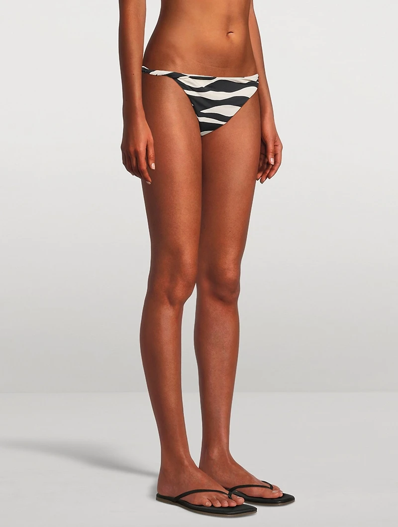 Twisted Side Swim Bottoms
