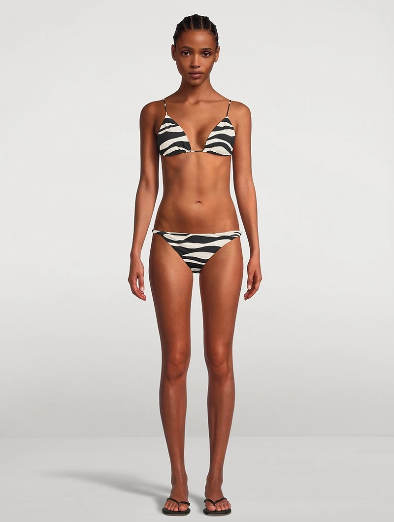 Twisted Side Swim Bottoms