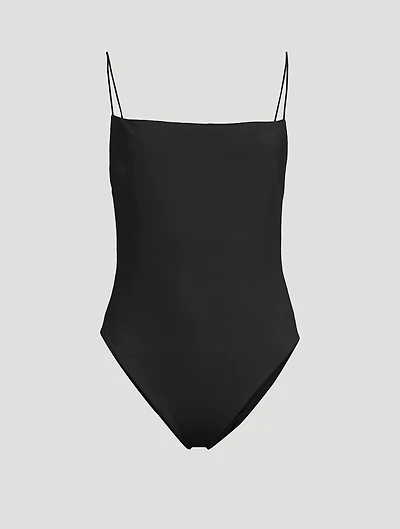 Fine Strap One-Piece Swimsuit