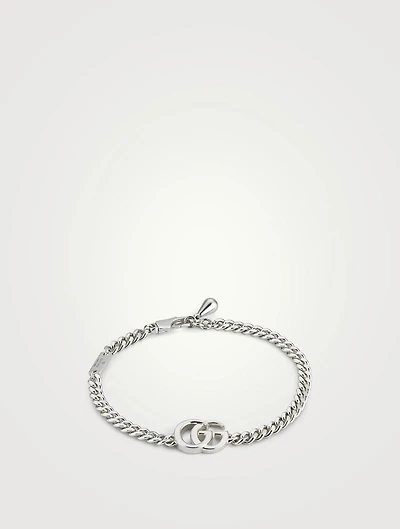 GG Marmont Silver Gourmette Chain Bracelet