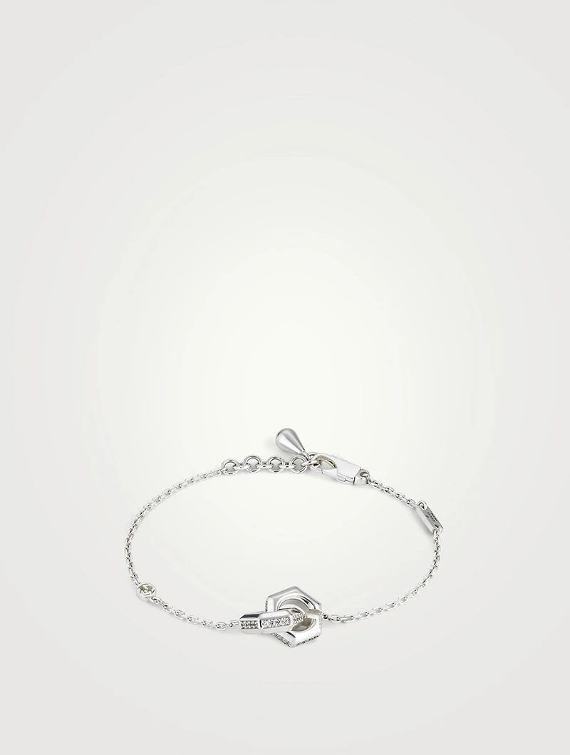 G Cube Silver Bracelet