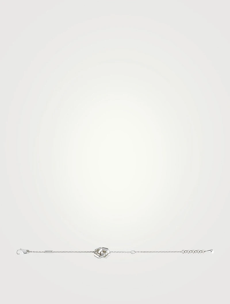 G Cube Silver Bracelet