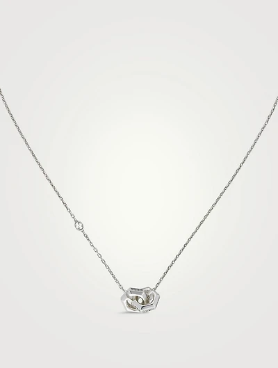 G Cube Silver Necklace