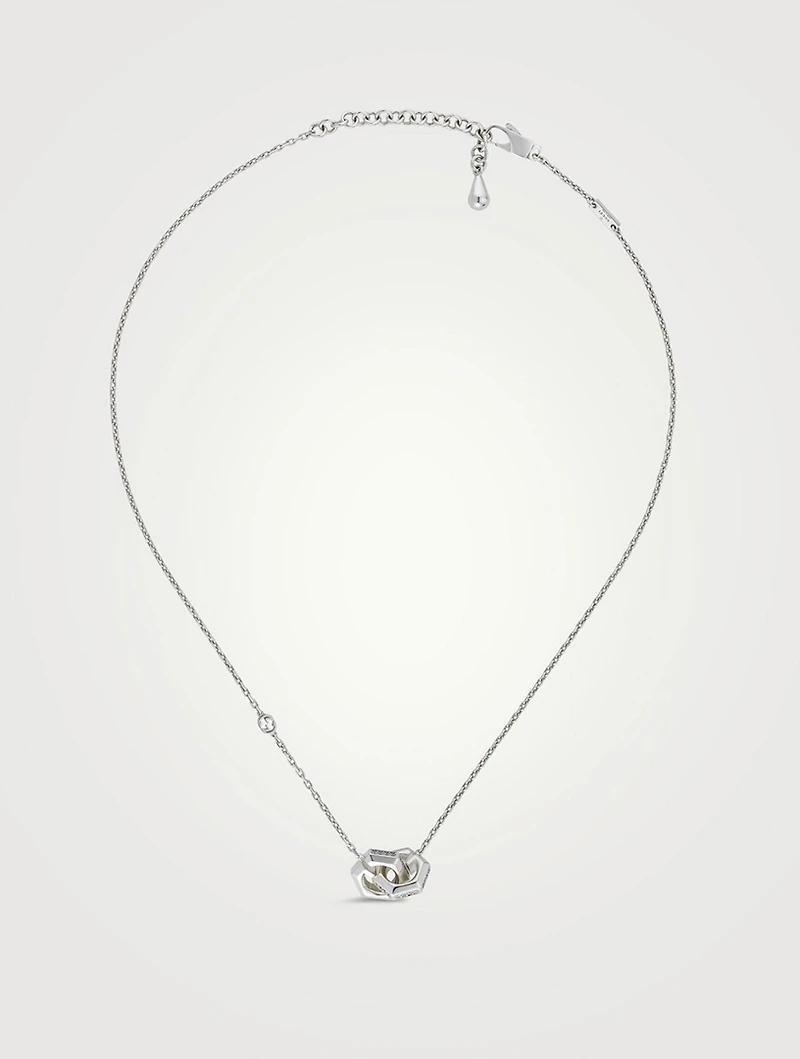 G Cube Silver Necklace