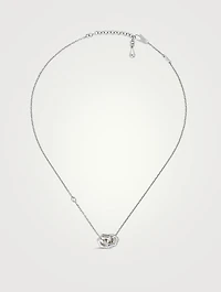 G Cube Silver Necklace