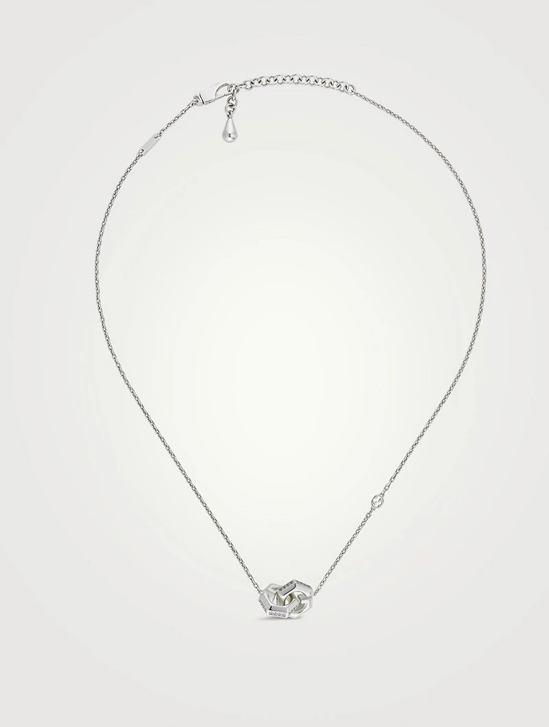 G Cube Silver Necklace