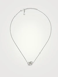 G Cube Silver Necklace
