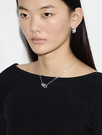G Cube Silver Necklace