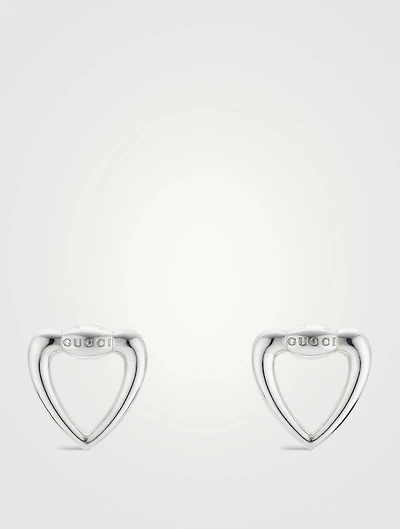 Gucci Heart Silver Earrings