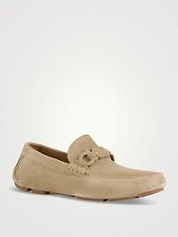Suede Driver Loafers