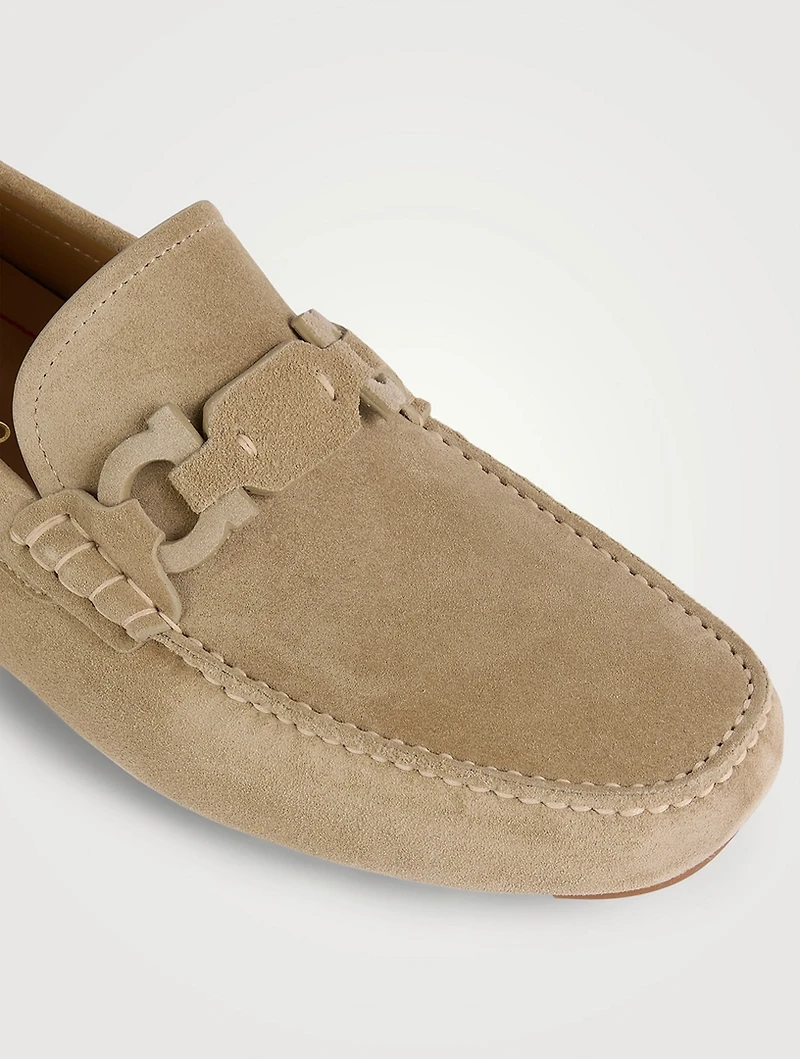 Suede Driver Loafers