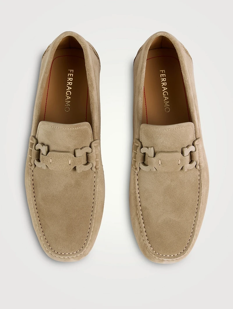 Suede Driver Loafers