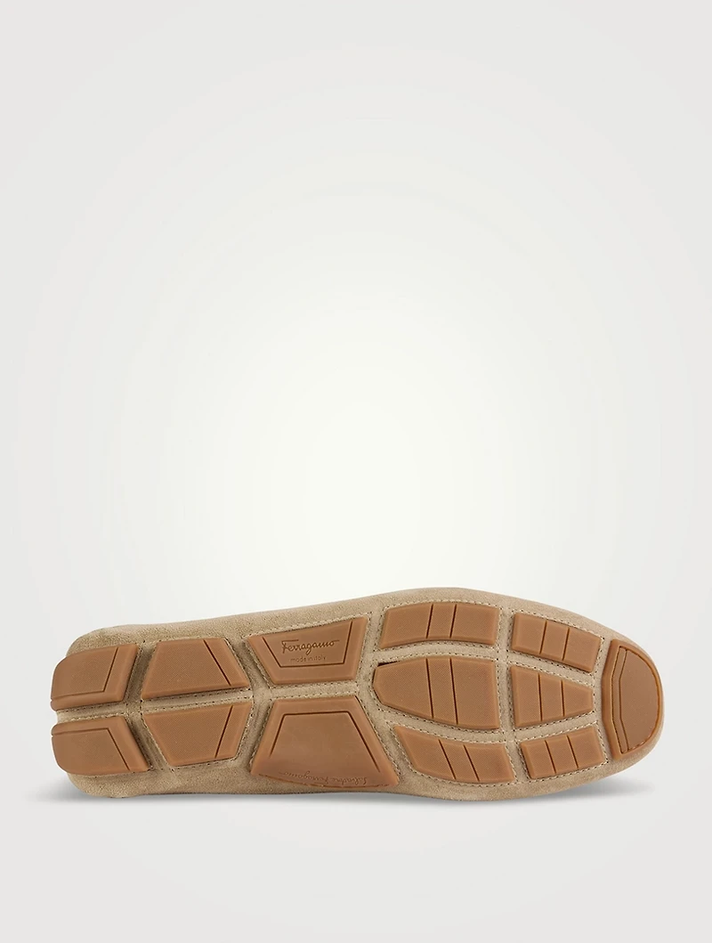 Suede Driver Loafers