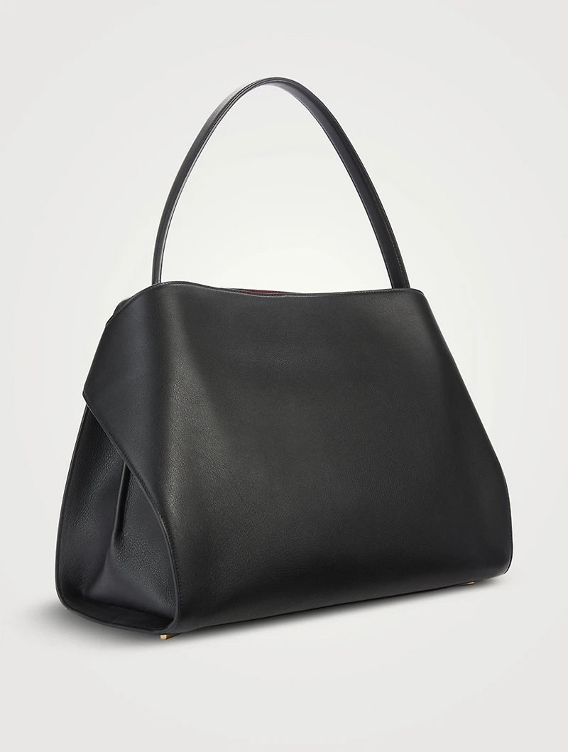 Large Hug Bicolour Leather Satchel