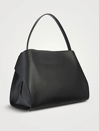 Large Hug Bicolour Leather Satchel