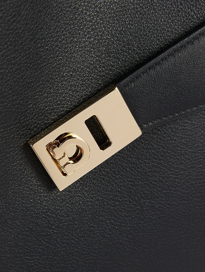 Large Hug Bicolour Leather Satchel