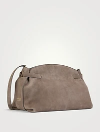 Large Hug Suede Shoulder Bag
