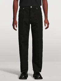 Monogram Straight-Leg Jeans