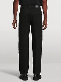 Monogram Straight-Leg Jeans