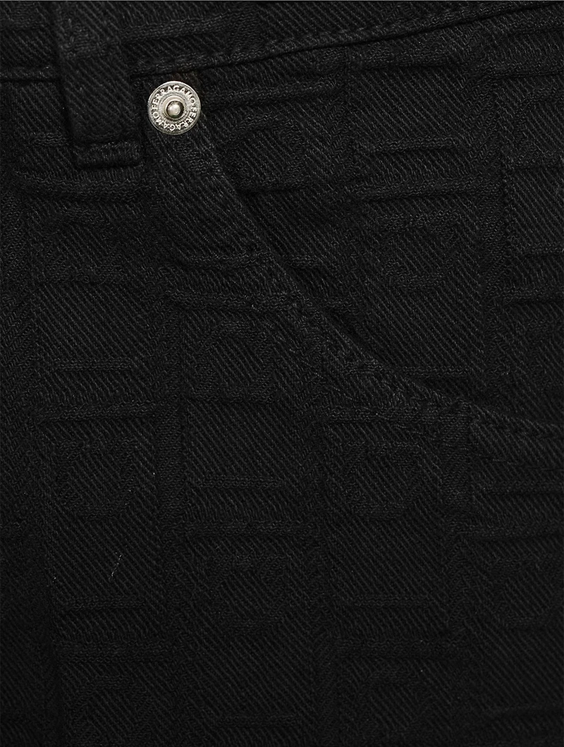 Monogram Straight-Leg Jeans