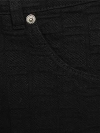 Monogram Straight-Leg Jeans