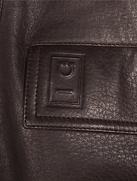 Grain Leather Blouson