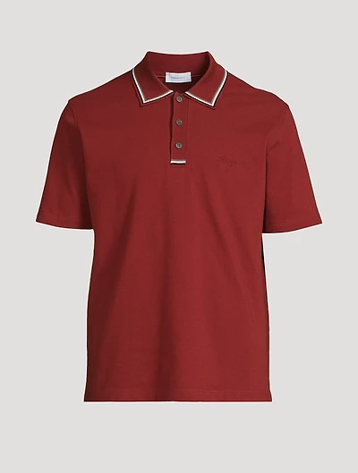 Signature Logo Piqué Polo Shirt