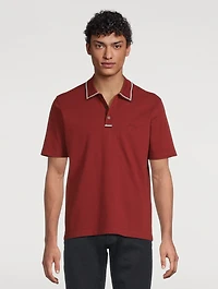 Signature Logo Piqué Polo Shirt