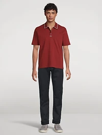 Signature Logo Piqué Polo Shirt