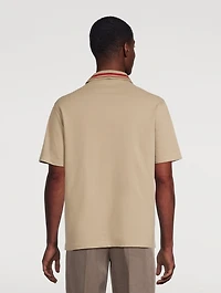 Embroidered Logo Piqué Polo