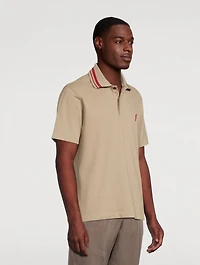 Embroidered Logo Piqué Polo