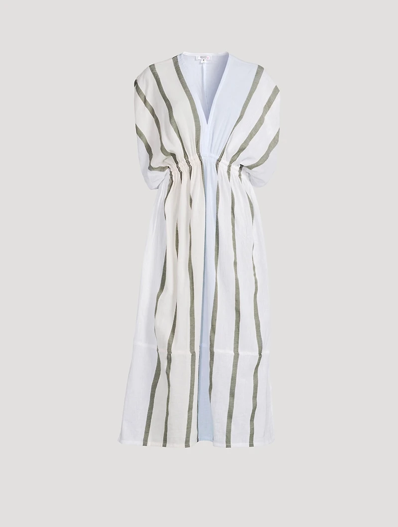 Leila Dress Stripe Print