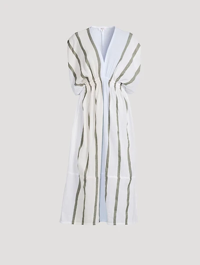 Leila Dress Stripe Print