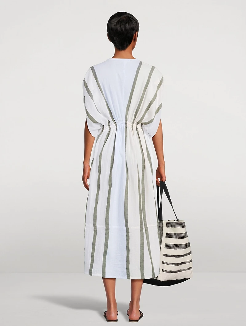 Leila Dress Stripe Print