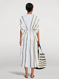 Leila Dress Stripe Print